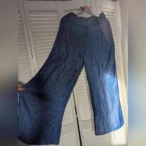Soft Blue Palazzo Pants